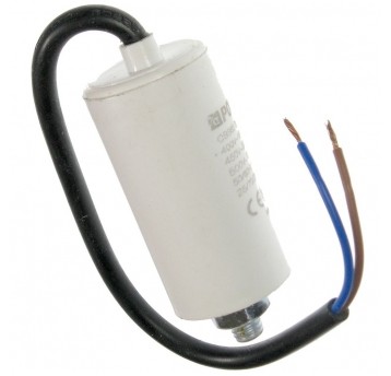 Kondensator rozruchowy 4uF 450V przewody z śrubą