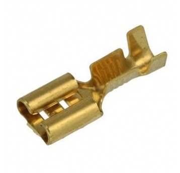 Konektor 6,3x0,8mm F6.3 nieizol. płaski nasuwka