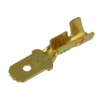 Konektor 6,3x0,8mm M6.3 nieizol. płaski wsuwka