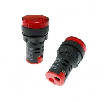 Kontrolka LED 220V czerwona 22mm AD16 1szt.