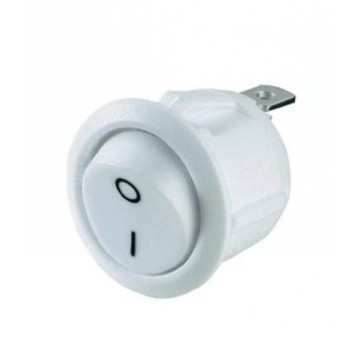 Łącznik kołyskowy okrągły biały