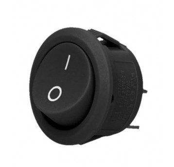 Łącznik kołyskowy okrągły czarny