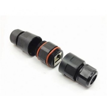 Łącznik mufa 2xRJ45 STP kat.6 IP68