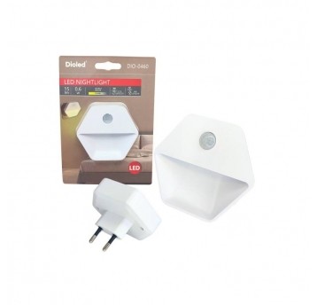 Lampka nocna LED DIOLED HEKSAGON+ S PIR