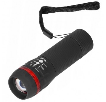 Latarka LED 1W z zoomem, 60lm 3xAAA