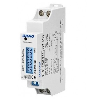 Licznik energii WE-521 1F 40A MID na szyn