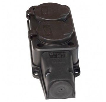 Listwa elektryczna gumowa 2x230V IP54 2 gniazda