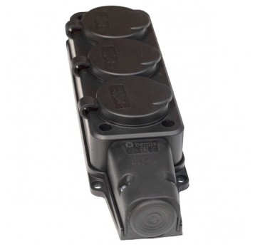 Listwa elektryczna gumowa 3x230V IP54 3 gniazda