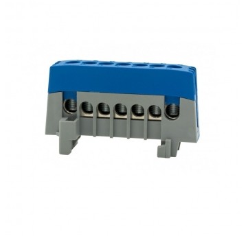 Listwa ochronna 7-mod. ZPI 7x16mm2 IP20 niebieska