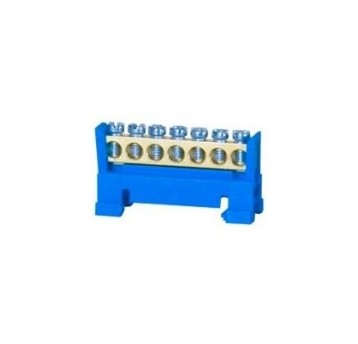 Listwa ochronna 7-modułowa 7x16mm2 niska niebieska