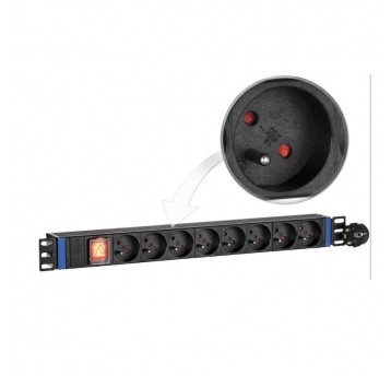 Listwa zasilająca do szaf RACK 8GN-E-P