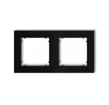 MINI Ramka podwójna czarny mat Karlik