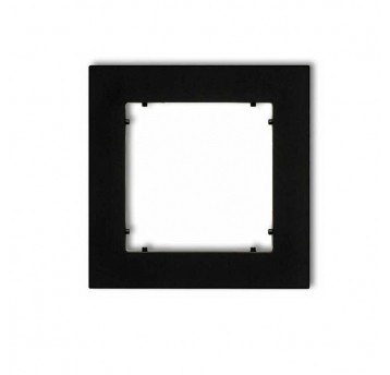 MINI Ramka pojedyncza czarny mat Karlik