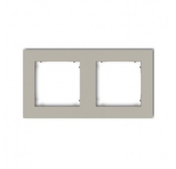 MINI Ramka uniwersalna podwójna kwadr. taupe