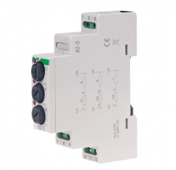 Moduł bezp. 3-gniazdowy,Imax=3x6A BZ-3 5x20mm