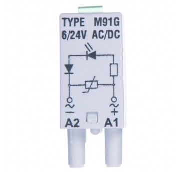 Moduł sygnalizacyjny LV 6-24V AC/DC M19G szary