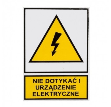 Naklejka ostrzegawcza TZO N.D.U.E. 74X105S