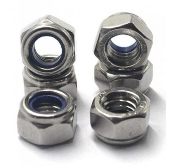 Nakrętka M10 samohamowana z wkładką niemetalową