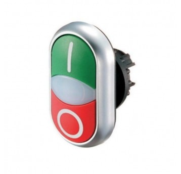 Napęd przycisku podw. M22-DDL-GR-X1/X0 ziel/czerw