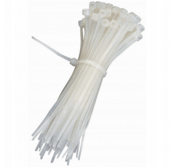 Opaska kablowa 360x4,8mm biała (100szt.)