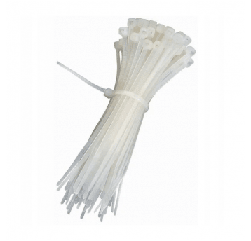 Opaska kablowa 450x4,8mm biała (100szt.)