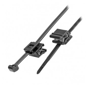 Opaska kablowa z klipsem 4,8x200mm do ramy 1-3mm