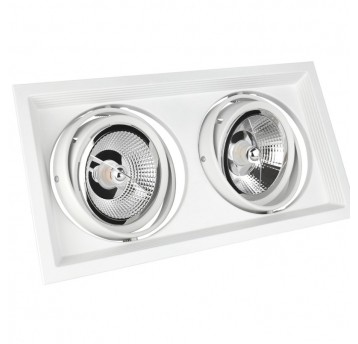 Oprawa MDD MAXI DUE GU10 x 2 AR111 250V IP20 biała