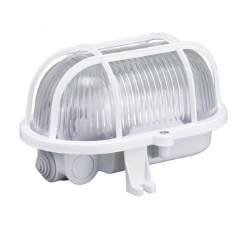 Oprawa żarówkowa biały OVAL 60W E27 IP44