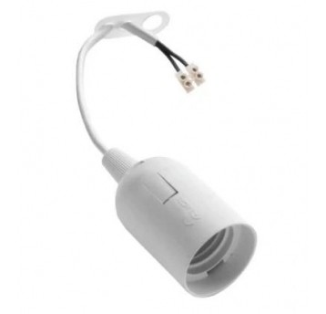 Oprawka termoplastyczna E27-6 z przewodem biała