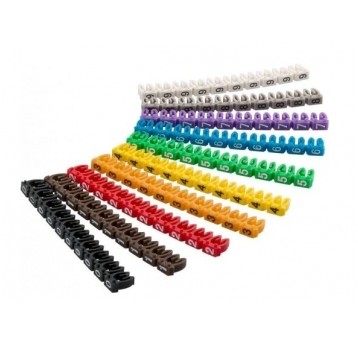 Oznacznik przewodów cyfry /0-9/ 1,5-2,5mm2 /100szt