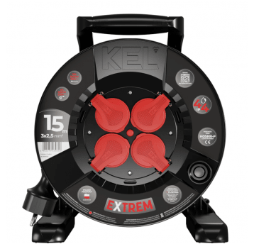 Przedłużacz bębnowy H05RR-F 3x2,5/15M IP44