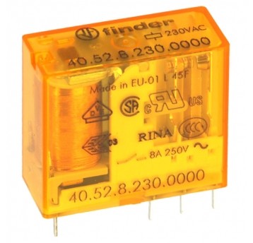 Przekaźnik miniaturowy 2P 2x8A 230VAC AgNi Finder