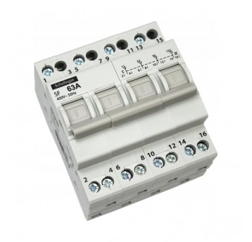 Przełącznik 4-biegunowy 63A I-0-II sieć-agregat