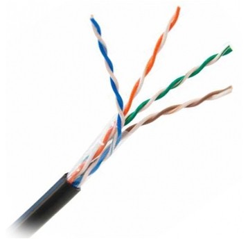 Przewód LAN UTP 4x2x0,5 kat.5e zewn.suchy