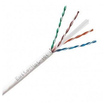 Przewód LAN UTP Emiter/Alantec kat.6 450MHz, drut