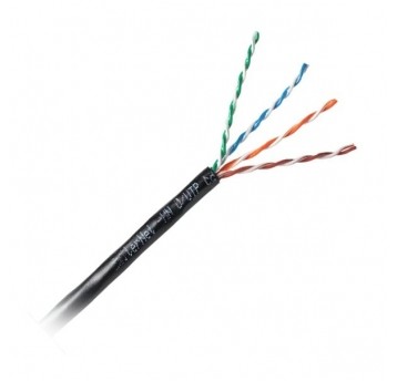 Przewód LAN UTP Emiter Net zewn. żel. kat.5e drut