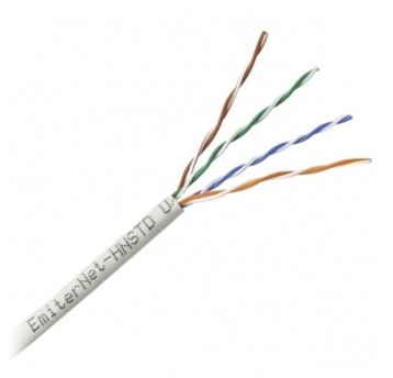 Przewód LAN UTP(U/UTP) Emiter Net kat.5e, drut