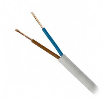 Przewód OMY 2x1,5 300/300V biały