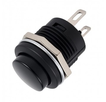 Przycisk chwilowy okrągły zwierny NO czarn R13-507