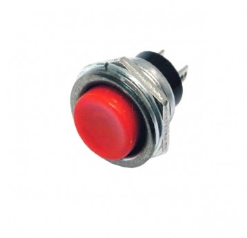 Przycisk chwilowy okrągły zwierny NO czerwony