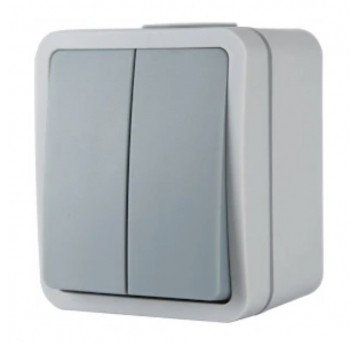 Przycisk podwójny natynkowy IP54