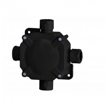 Puszka hermetyczna z zaciskami czarna 27P 5x6mm2