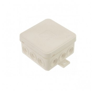 Puszka V6 85x85x41mm n/t IP54 12-wlot.klik biała