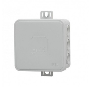 Puszka V6 85x85x41mm n/t IP54 12-wlot.klik popiel