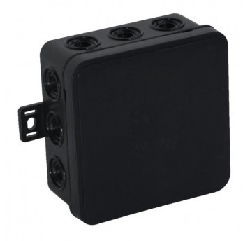 Puszka V7 100x100x41mm n/t IP54 12-wlot.klik czarn