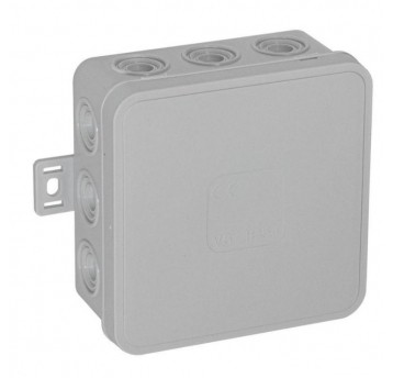 Puszka V7 100x100x41mm n/t IP54 12-wlot.klik szara