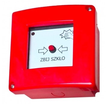 Ręczny przycisk pożarowy bez młoteczka