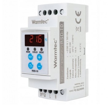 Regulator temperatury RSD-10 na szynę