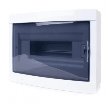 Rozdzielnica natynkowa 12M szyna TH35 czarna IP30