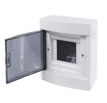 Rozdzielnica natynkowa 6M Szyna TH35 czarna IP30